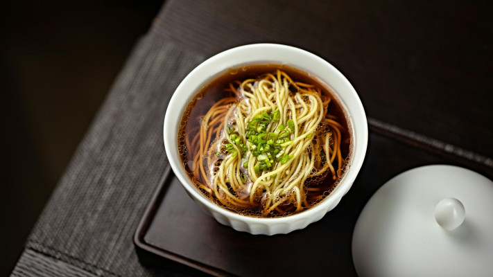 Gemüse-Chili-Knoblauch-Nudeln