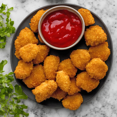 Comida Premium De Nuggets De Pollo De 9 Piezas