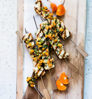 Assiette De Brochettes De Poulet