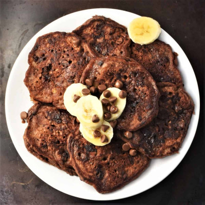 Desayuno Con Panqueques De Bayas Dobles