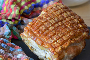 Rôti De Porc À La Sauce À L'ail