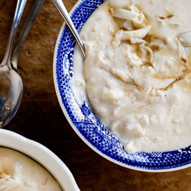Soupe À La Crème De Crabe