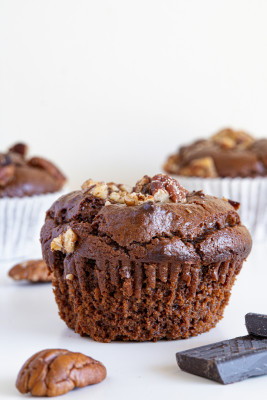Muffin Aux Pépites De Chocolat Et Au Chocolat