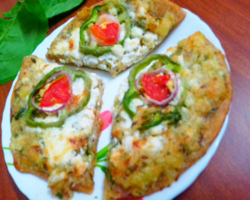 Pizza Paneer Paratha