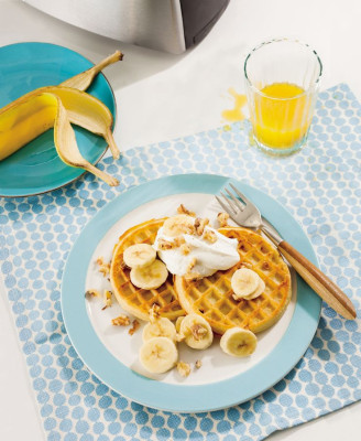 Coupe Glacée Aux Gaufres