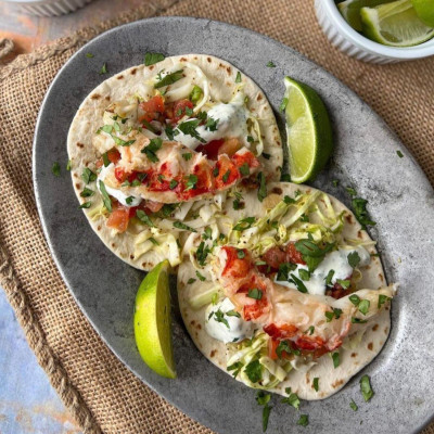 Tacos De Langosta Y Camarones
