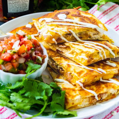 Quesadillas Ranch Au Poulet Et Au Bacon, Demi-Commande Pour Le Déjeuner