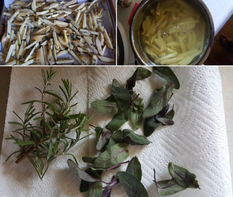 Papas Fritas Cargadas De Ajo Y Parmesano