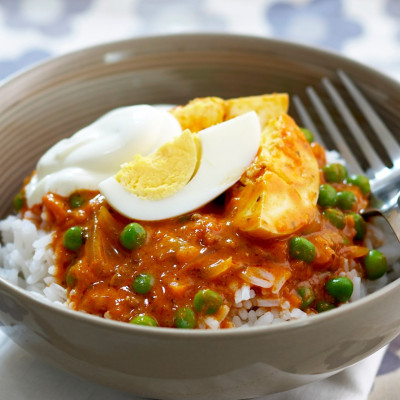 Kokosnötsris Med Ägg