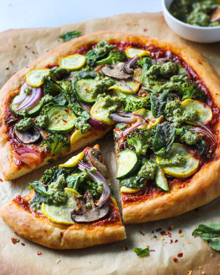 Pizza De Verduras, Familiar