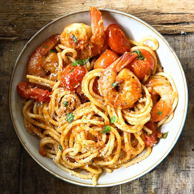 Crevettes Épicées À L'ail