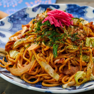 Skaldjur Yakisoba
