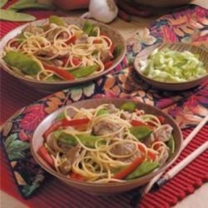 Lo Mein Au Poulet Ou Au Porc