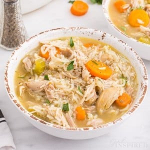 Soupe Au Poulet Et Riz