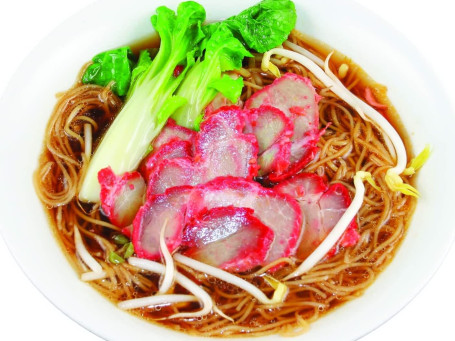 Sopa De Fideos Con Cerdo A La Barbacoa