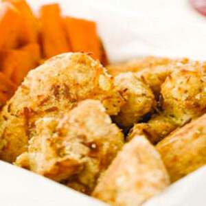 Nuggets De Pollo Con Papas Fritas