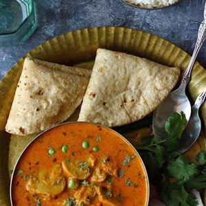 Matar Masala Aux Champignons