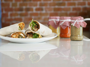 Burrito Au Poulet Et Fajitas