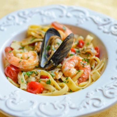 Mariscos Tagliatelle
