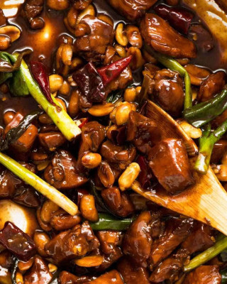 Pollo Kung Pao Con Maní