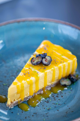 Gâteau Au Fromage À La Mangue