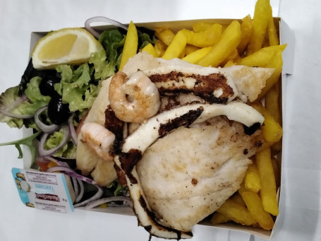 Plato De Mariscos A La Parrilla