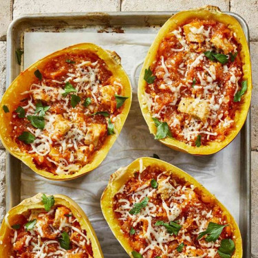 Spaghettis Au Poulet Et Au Parmesan