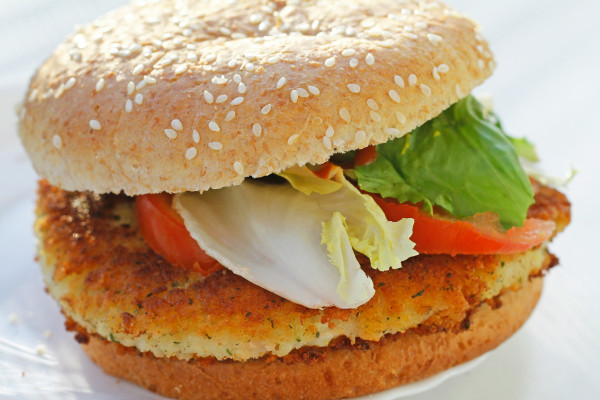 Menú De Hamburguesa Veggie