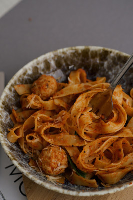 Linguine Med Köttbullar