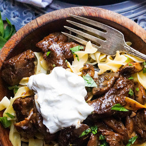 Boeuf Bourguignon Stroganoff