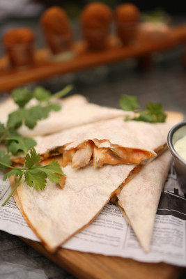 Quesadilla Au Poulet Cajun