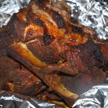 Cerdo Asado Con Salsa De Ajo