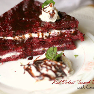 Tostadas Francesas De Terciopelo Rojo