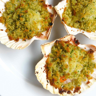 Coquilles Saint-Jacques Gratinees