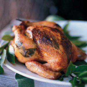 Poulet Rôti En Plein Air