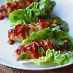 Combinaison De Poulet Et Crevettes