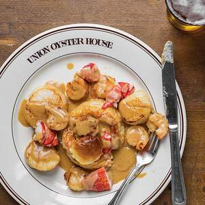 Crevettes Avec Sauce De Homard Combo