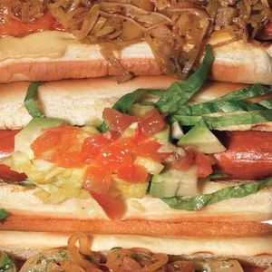 Hot Dog Grillé Long De Un Mètre